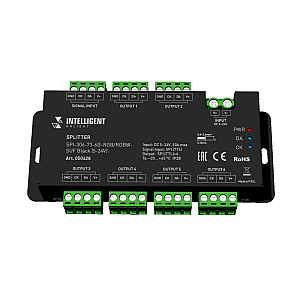 Сплиттер Arlight SPI-306-73-6G-RGB/RGBW-SUF Black (5-24V) (IARL, IP20 Металл) 050428