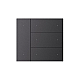 Накладка панели Arlight KNX-23-4G-SUF Dark Grey (Backlight) 051087