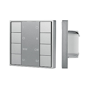 Кнопочная панель Arlight DALI-201-23-1G-2SC-MIX-DT8-IN Silver (BUS, Frame) 048217