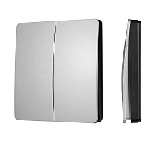 Кнопочная панель Arlight KINETIC-801-22-2G-WP-SUF Silver (No battery, IP67, 433Mhz) 051682