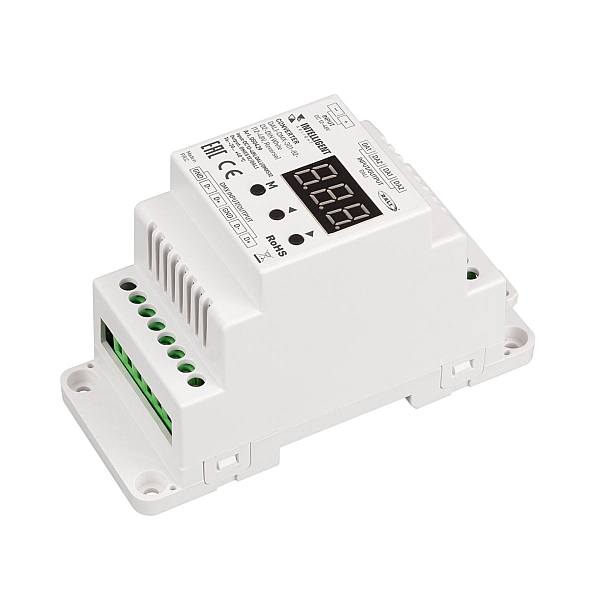 Двунаправленный конвертер сигнала Arlight DALI-DMX-301-82-D2-DIN White (12-48V, Reverse) (IARL, IP20 Пластик) 050429