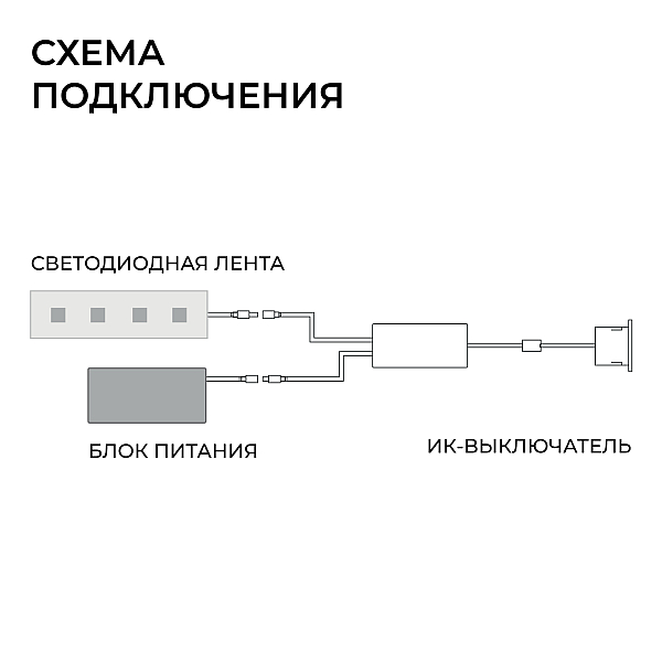 ИК выключатель на препятствие, 12В/24В, 60вт/120Вт, 5А, коннектор 2.5 x 5.5мм, серебро Apeyron 04-67