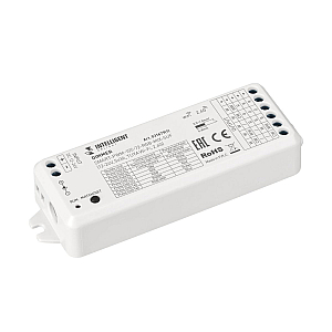 Диммер Arlight SMART-PWM-105-72-RGB-MIX-SUF (12-24V, 5x3A, TUYA Wi-Fi, 2.4G) (IARL, IP20 Пластик) 031679(1)