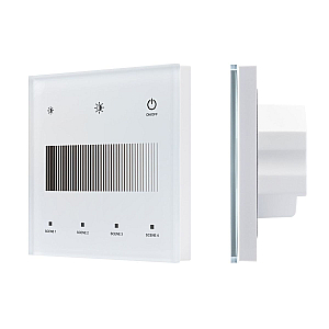 Сенсорная панель Arlight SMART-DALI-301-11-1G-4SC-DIM-IN White (BUS/24V, Touch, 2.4G) 046549