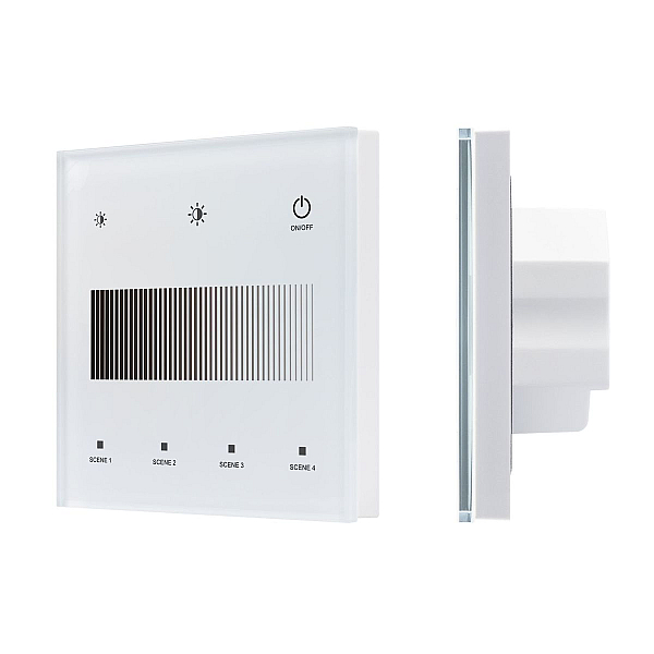 Сенсорная панель Arlight SMART-DALI-301-11-1G-4SC-DIM-IN White (BUS/24V, Touch, 2.4G) 046549