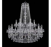 Подвесная люстра Bohemia Ivele Crystal 1410/12+6/300/h-95/2d Ni V0300