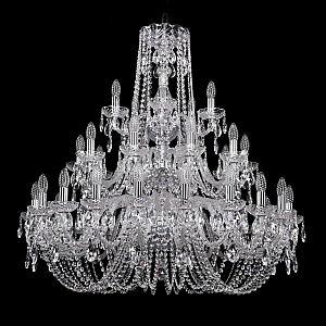 Подвесная люстра Bohemia Ivele Crystal 1402/20+10+5/360/3d Ni