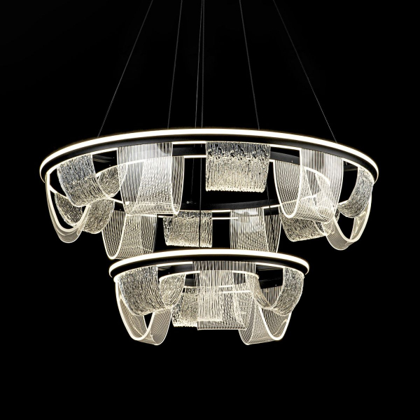 Подвесная люстра LED4U L7706-800-460 BK Подвесная люстра LED4U L7706-800-460 BK