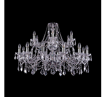 Подвесная люстра Bohemia Ivele Crystal 1413/12+6/360/2d Ni Leafs