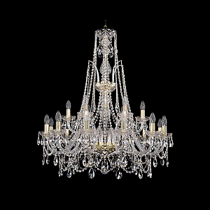 Подвесная люстра Bohemia Ivele Crystal 1411/12+6/300/XL-96 G