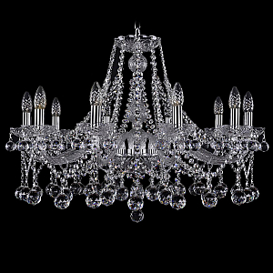 Подвесная люстра Bohemia Ivele Crystal 1413/10/300 Ni Balls