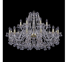 Подвесная люстра Bohemia Ivele Crystal 1409/12+6/360 G