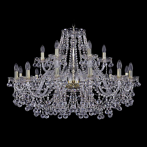 Подвесная люстра Bohemia Ivele Crystal 1409/12+6/360 G
