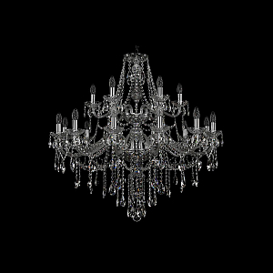 Подвесная люстра Bohemia Ivele Crystal 1415/12+6/360/2d Ni