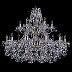 Подвесная люстра Bohemia Ivele Crystal 1409/12+6/360/2d G
