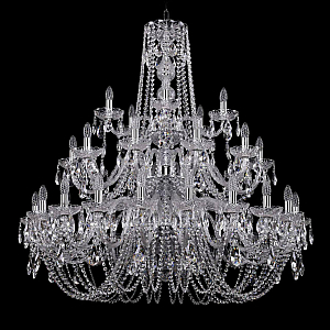 Подвесная люстра Bohemia Ivele Crystal 1402/20+10+5/400/3d Ni