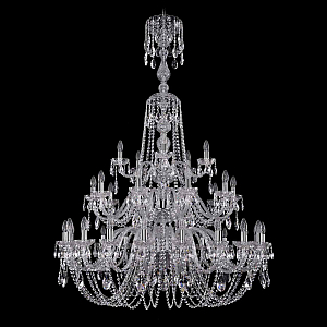 Подвесная люстра Bohemia Ivele Crystal 1402/20+10+5/400/XL-158/3d Ni