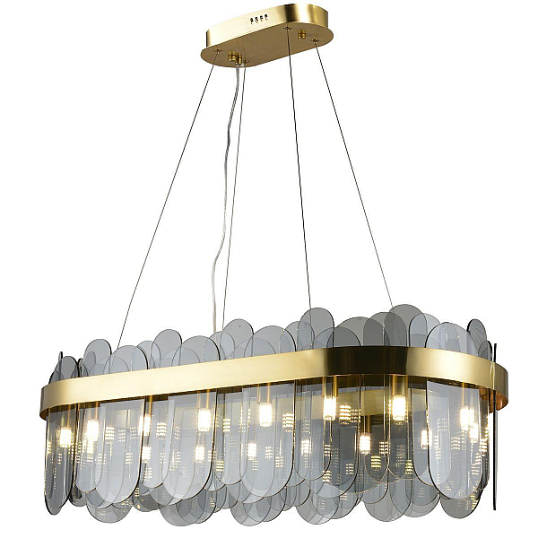 Подвесная люстра Natali Kovaltseva Valencia 91000/15C Gold Satin