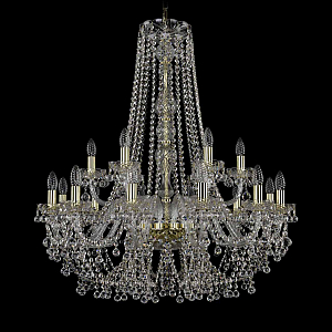 Подвесная люстра Bohemia Ivele Crystal 1409/12+6/300/h-95 G