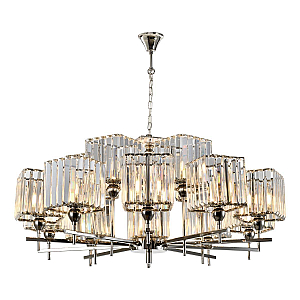 Подвесная люстра iLamp Staten Island P9514-10+5 Nickel