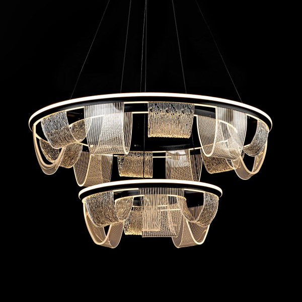 Подвесная люстра LED4U L7706-800-460 BK Подвесная люстра LED4U L7706-800-460 BK