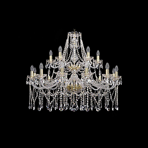 Подвесная люстра Bohemia Ivele Crystal 1413/12+6/360/2d G