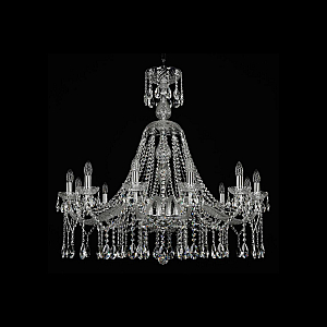 Подвесная люстра Bohemia Ivele Crystal 1413/12/360/XL-100 Ni