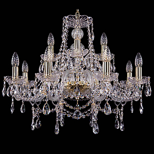 Подвесная люстра Bohemia Ivele Crystal 1411/8+4/240 G