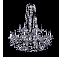 Подвесная люстра Bohemia Ivele Crystal 1409/12+6/300/h-94/2d Ni