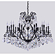 Подвесная люстра Crystal Lux Magnifico SP19 Black/Transparent