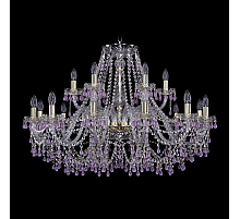 Подвесная люстра Bohemia Ivele Crystal 1410/12+6/360 G V7010