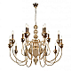 Подвесная люстра iLamp Lady 88003-10+5 GD
