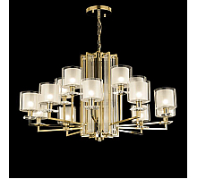 Подвесная люстра Crystal Lux Nicolas NICOLAS SP-PL10+5 GOLD/WHITE