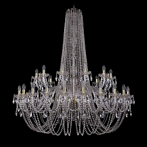 Подвесная люстра Bohemia Ivele Crystal 1402/24+12/530/h-160 G