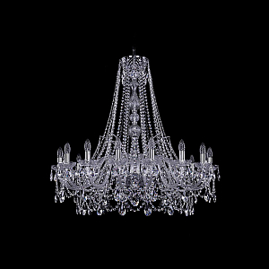 Подвесная люстра Bohemia Ivele Crystal 1411/16/360/h-95 Ni
