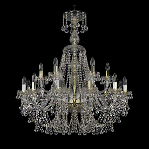 Подвесная люстра Bohemia Ivele Crystal 1409/12+6/300/XL-95 G
