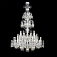 Подвесная люстра Crystal Lux VERSAILLES SP93 CHROME