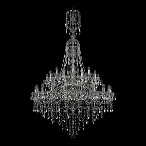 Подвесная люстра Bohemia Ivele Crystal 1415/20+10+5/400/XL-185/2d Ni