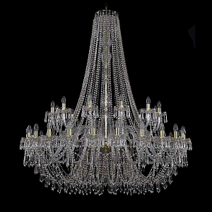 Подвесная люстра Bohemia Ivele Crystal 1403/24+12/530/h-160 G