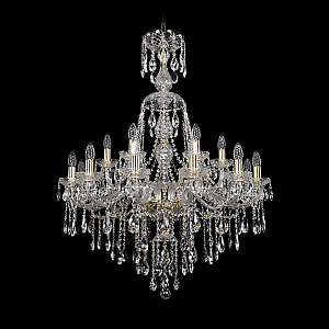 Подвесная люстра Bohemia Ivele Crystal 1415/12+6/300/XL-108 G
