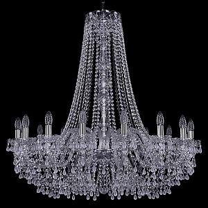 Подвесная люстра Bohemia Ivele Crystal 1410/16/360/h-95 Ni V0300