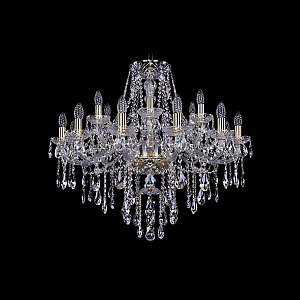 Подвесная люстра Bohemia Ivele Crystal 1415/12+6/300 G
