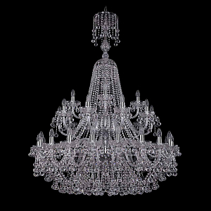 Подвесная люстра Bohemia Ivele Crystal 1409/20+10+5/400/XL-152/2d Ni