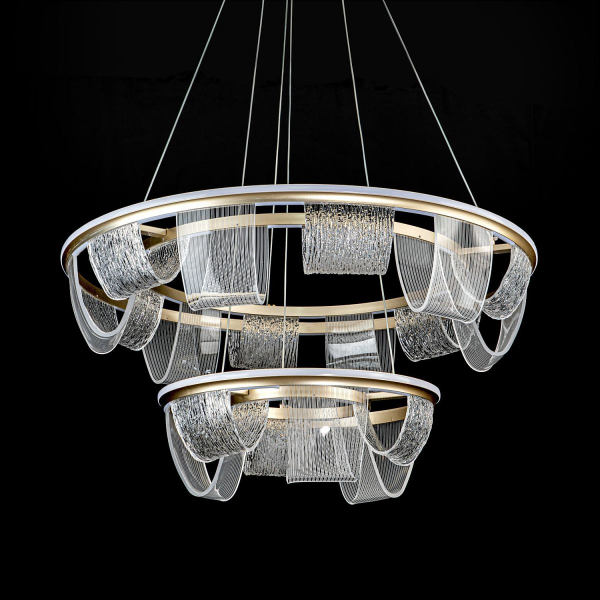 Подвесная люстра LED4U L7706-800-460 GD Подвесная люстра LED4U L7706-800-460 GD