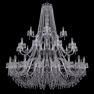 Подвесная люстра Bohemia Ivele Crystal 1410/20+10+5/530/3d Ni V0300