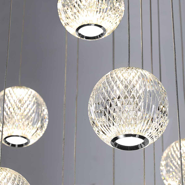 Подвесная светодиодная люстра Odeon Light Crystal 5007/120L
