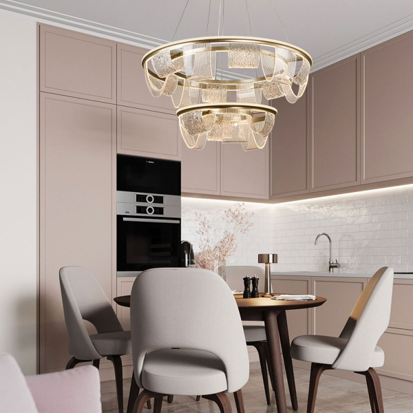 Подвесная люстра LED4U L7706-800-460 GD Подвесная люстра LED4U L7706-800-460 GD