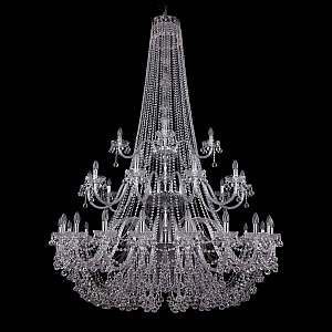 Подвесная люстра Bohemia Ivele Crystal 1409/20+10+5/530/h-203/3d Ni