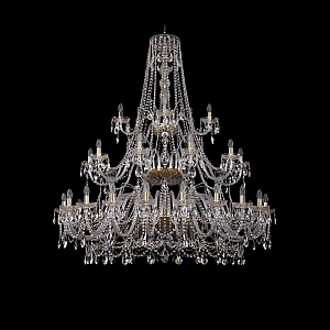 Подвесная люстра Bohemia Ivele Crystal 1411/20+10+5/530/3d G