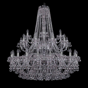 Подвесная люстра Bohemia Ivele Crystal 1409/20+10+5/400/2d Ni